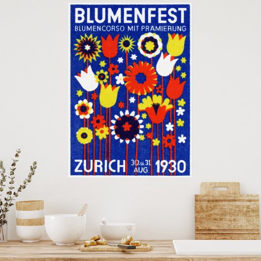 1930 Zwitsers Show Poster (Keuken)