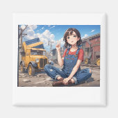 1930's Anime Magnet (Voorkant)