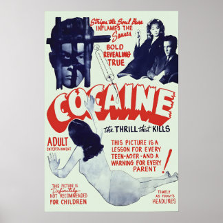 1930s anti drug poster - The thrill that