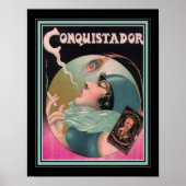 1930's Art Deco Conquistador Cigarette Ad Poster (Voorkant)