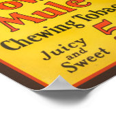 1930's Brown's Mule Chewing Tobacco Poster (Hoek)