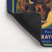 1930s Buffalo Merk Appels krat label print Muismat (Hoek)