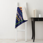 1930s Buffalo Merk Appels krat label print Sherpa Deken (In situ)