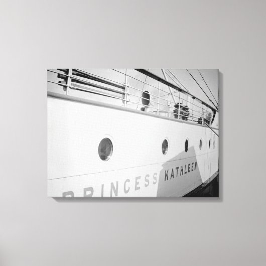 1930's Canadian Pacific Princess Kathleen Schip Canvas Afdruk (Voorkant)