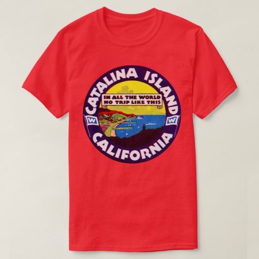 1930s Catalina Island California TShirt (Design voorkant)