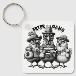 "1930s Chicken Robbers" Aluminum Keychain