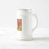 1930's Classic Golf Art Print Bierpul (Voorkant rechts)