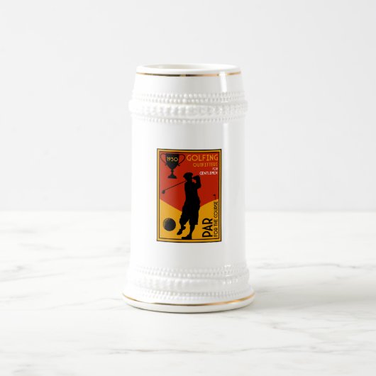 1930's Classic Golf Art Print Bierpul (Center)