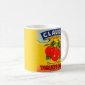 1930s Claudia tomato paste label Koffiemok (Voorkant rechts)