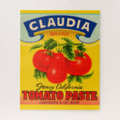 1930s Claudia tomato paste label Legpuzzel (Verticaal)