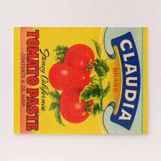 1930s Claudia tomato paste label Legpuzzel (Horizontaal)