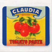 1930s Claudia tomato paste label Muismat (Voorkant)