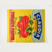 1930s Claudia tomato paste label Wandkleed (Voorkant (horizontaal))