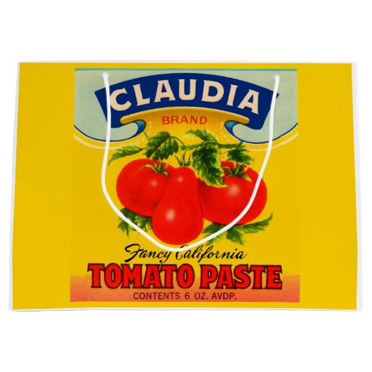 1930s Claudia tomato paste print Groot Cadeauzakje (Voorkant)