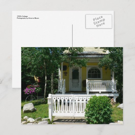 1930's Cottage Briefkaart (Voorkant / Achterkant)