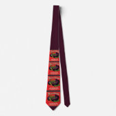 1930s Dauntless Cherries in Heavy Syrup print Stropdas (Voorkant)
