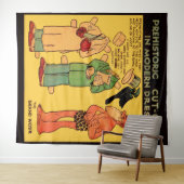 1930s de grot van de stripverhalen man Grote Toven Wandkleed (In Situ (horizontaal))