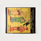 1930s de grot van de stripverhalen man Grote Toven Wandkleed (Voorkant (horizontaal))