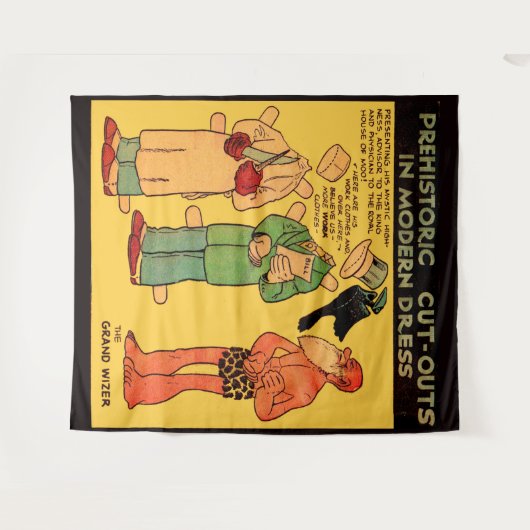 1930s de grot van de stripverhalen man Grote Toven Wandkleed (Voorkant (horizontaal))