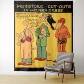 1930s de grot van de stripverhalen man Grote Toven Wandkleed (In situ)