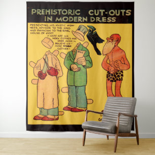 1930s de grot van de stripverhalen man Grote Toven Wandkleed