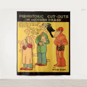 1930s de grot van de stripverhalen man Grote Toven Wandkleed (Voorkant)