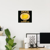 1930s Deer Brand Grapefruitsap Poster (Thuiskantoor)