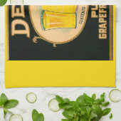 1930s Deer Brand Grapefruitsap Theedoek (Gevouwen)