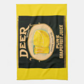 1930s Deer Brand Grapefruitsap Theedoek (Verticaal)