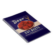 1930s Deer Cut Beets kan label geven Notitieboek (Rechterzijde)