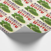 1930s Eenheid fancy spinazie kan label geven Cadeaupapier (Hoek)