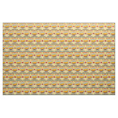 1930s Etiket Dinette ananas print Stof (Yard (91,4 cm))