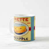 1930s Etiket Dinette pineapple Koffiemok (Voorkant links)