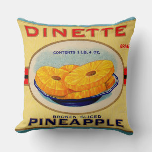 1930s Etiket Dinette pineapple Kussen