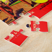 1930s Etiket van atlete-vruchten Legpuzzel (Zijkant)