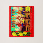 1930s Etiket van atlete-vruchten Legpuzzel (Verticaal)