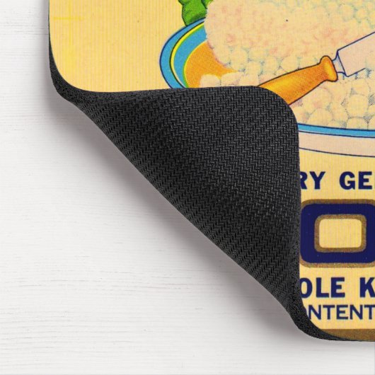 1930s Etiket van marvel-maïs in blik Muismat (Hoek)