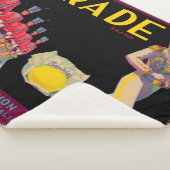 1930s Etiket voor citroengraat op parade Sherpa Deken (3/4)