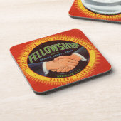 1930s Fellowship Oranje County Citrus label Onderzetter (Linkerzijde)