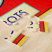 1930s Fern Park erwten en wortelt Legpuzzel (Zijkant)