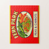 1930s Fern Park erwten en wortelt Legpuzzel (Verticaal)
