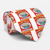 1930s Fern Park hominy grits label Stropdas (Opgerold)