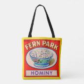1930s Fern Park hominy grits label Tote Bag (Achterkant)