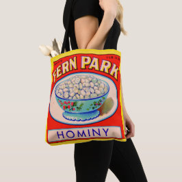 1930s Fern Park hominy grits label Tote Bag