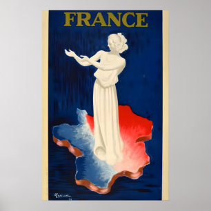 1930s Frankrijk Vintage Stijl Europese Reisposter Poster