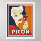 1930's French Picon Apertif Ad- 16x20 Poster (Voorkant)