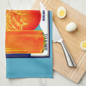 1930s Full o’ Juice sinaasappel krat label print Theedoek (Quarter Fold)