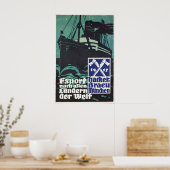 1930s German Beer Poster Hackerbräu München (Keuken)