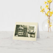 1930'S HAM RADIO OPERATOR SETUP AMATUER FOTOGRAPH KAART (Gele Bloem)