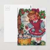 1930s  Happy Birthday-kleindochter Briefkaart (Voorkant / Achterkant)